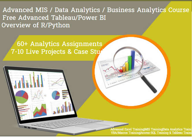 Online Live MIS Course  in Delhi, 100% Job Guarantee, Limited Period Offer "Free Tableau Certification," 