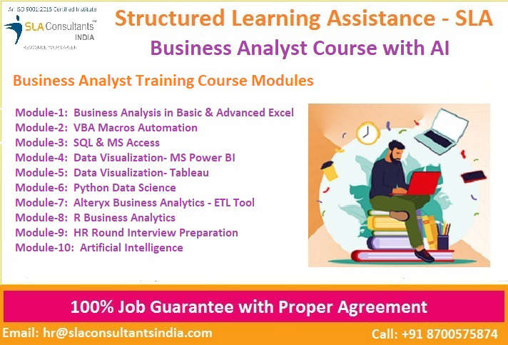 Business Analyst Course with AI in Noida, by "SLA Consultants Noida" 20 MNC Companies Placement Network 