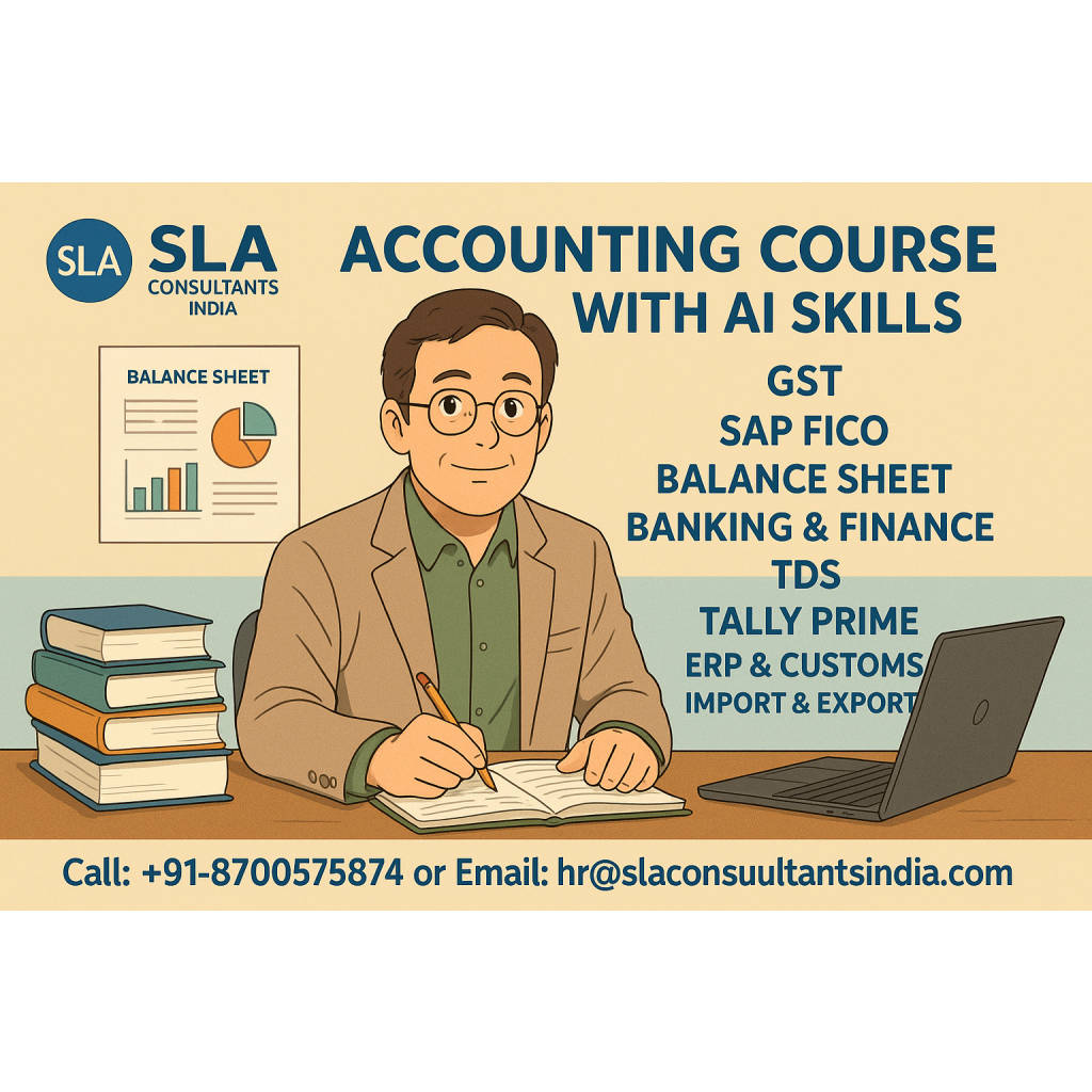Online Accounting Course, 100% Job, Salary upto 4.2 LPA, GST, SAP FICO Training Certification, Delhi, Noida, Sector 18, 