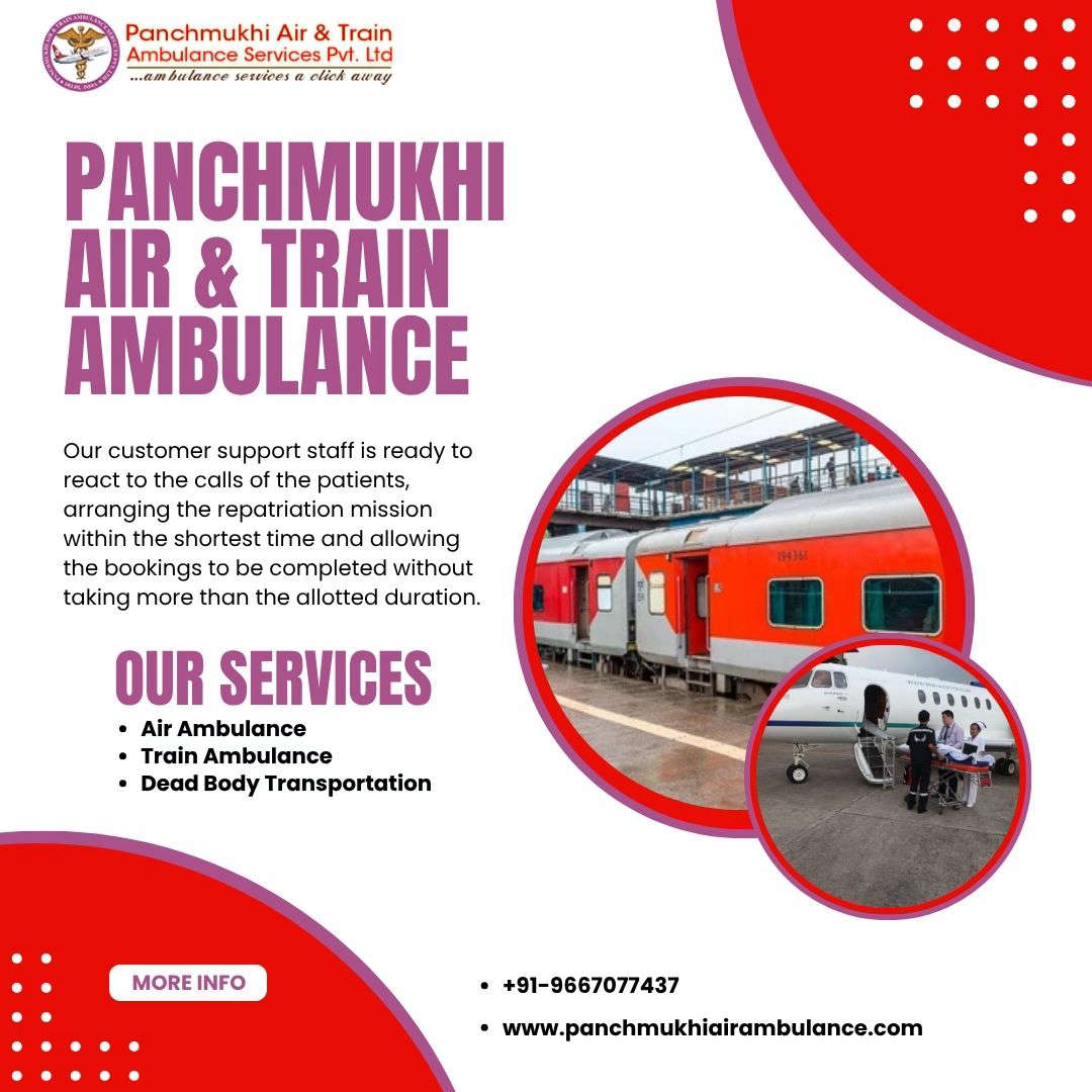 Get an Air Ambulance in Kolkata with a Fabulous Medical Setup by Panchmukhi 
