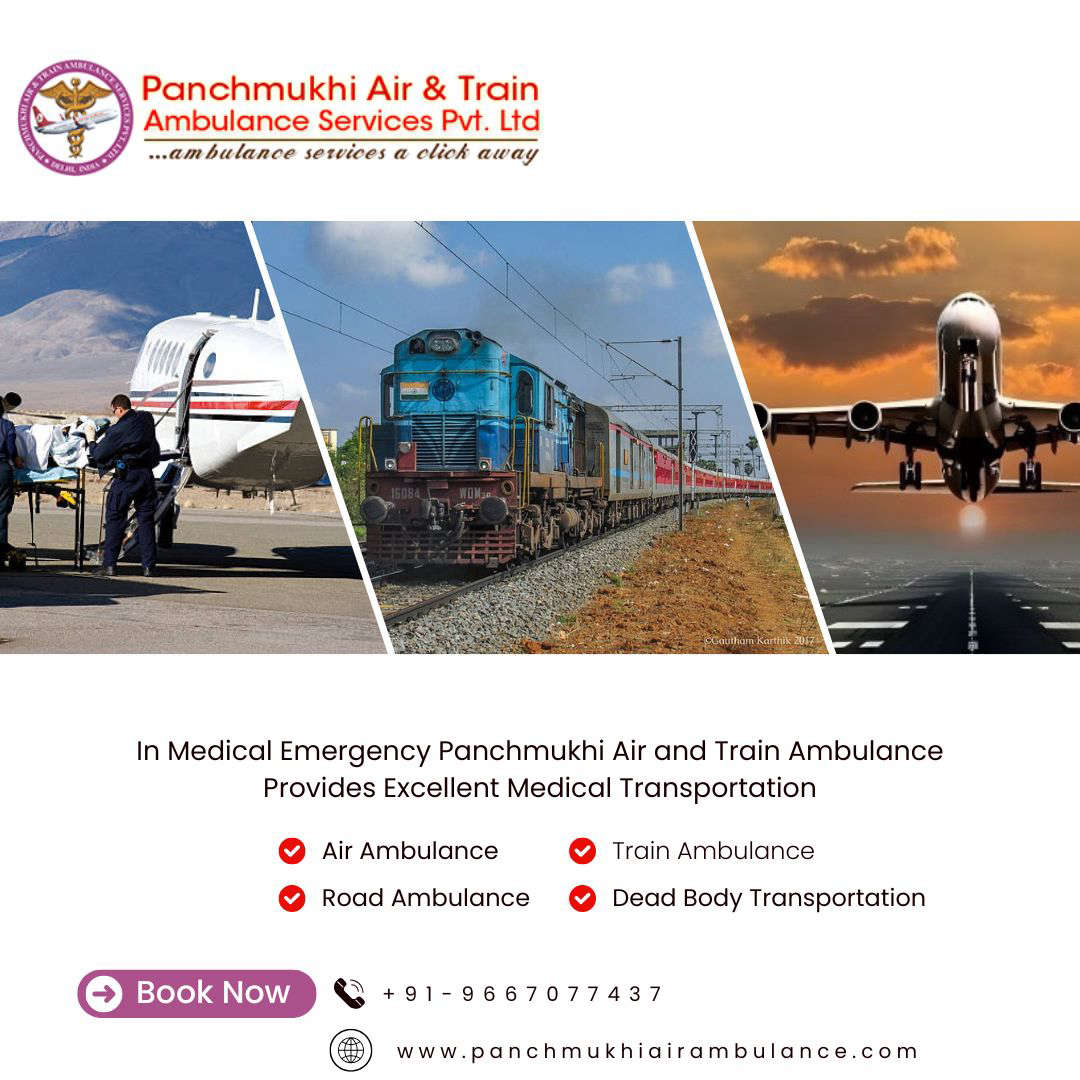 Superior Air Ambulance in Patna with Trusted Medical Setup by Panchmukhi