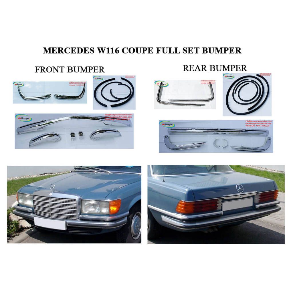 Mercedes W116 EURO Style (1972-1981) Bumpers
